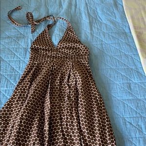 Polka dotted halter dress.  Jcrew.
